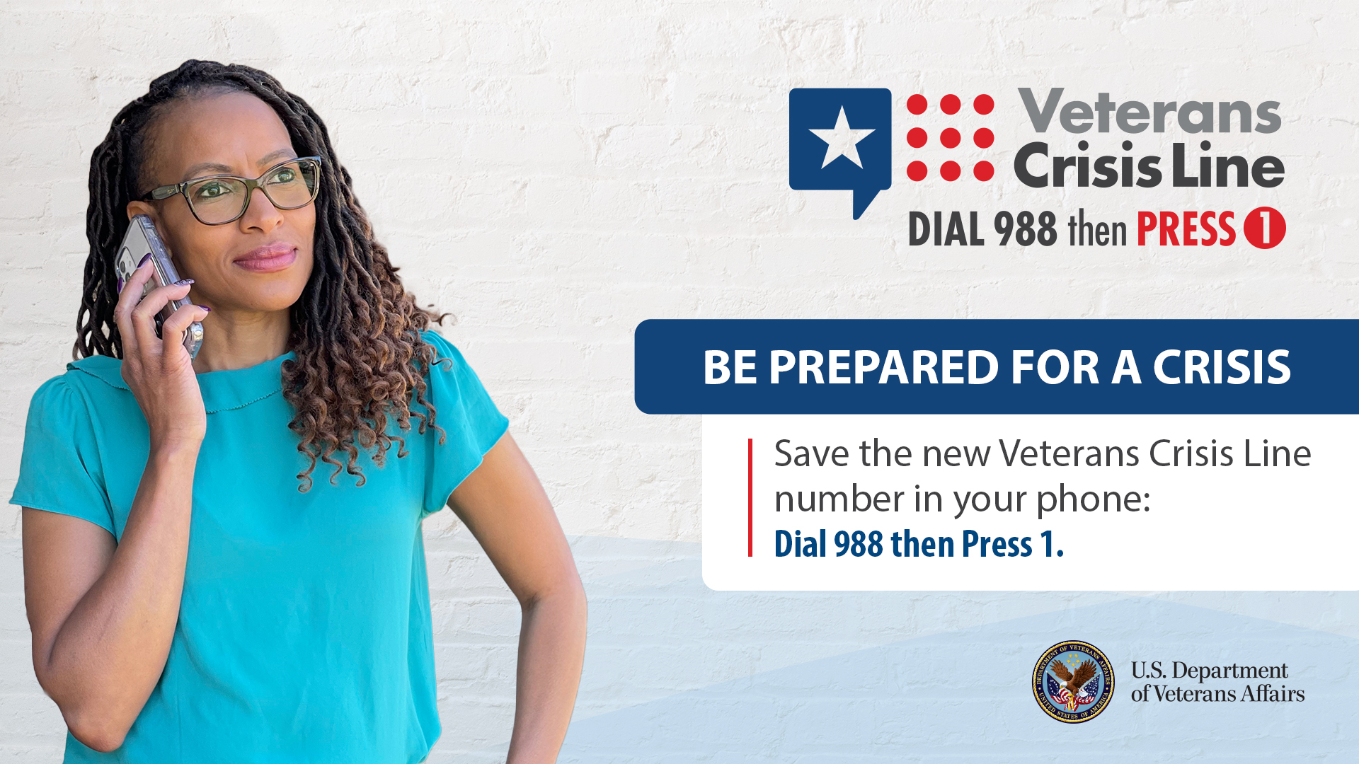 Veterans Crisis Line 999, Press 1